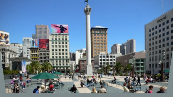 Union Square, Looking East Toward Stockton St.