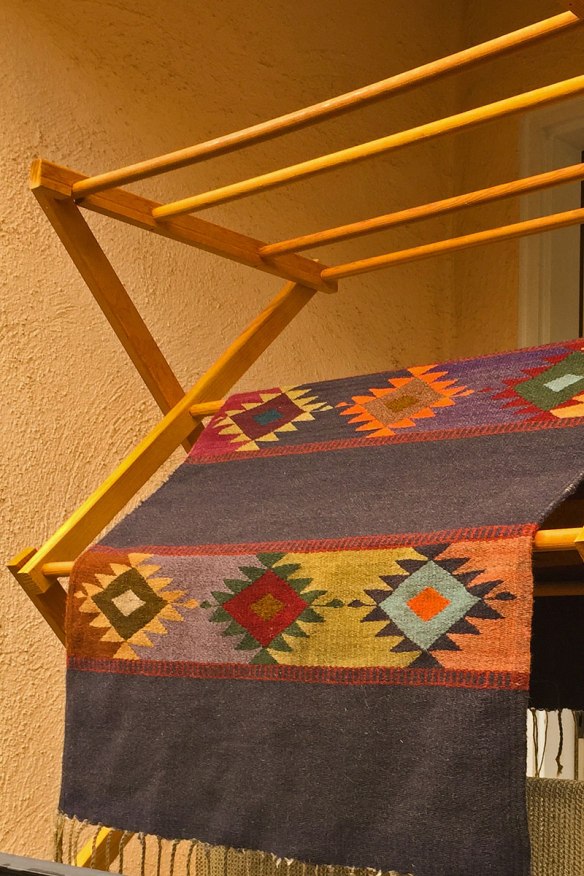 Zapotec rug, hand-woven in Oaxaca, Mexico