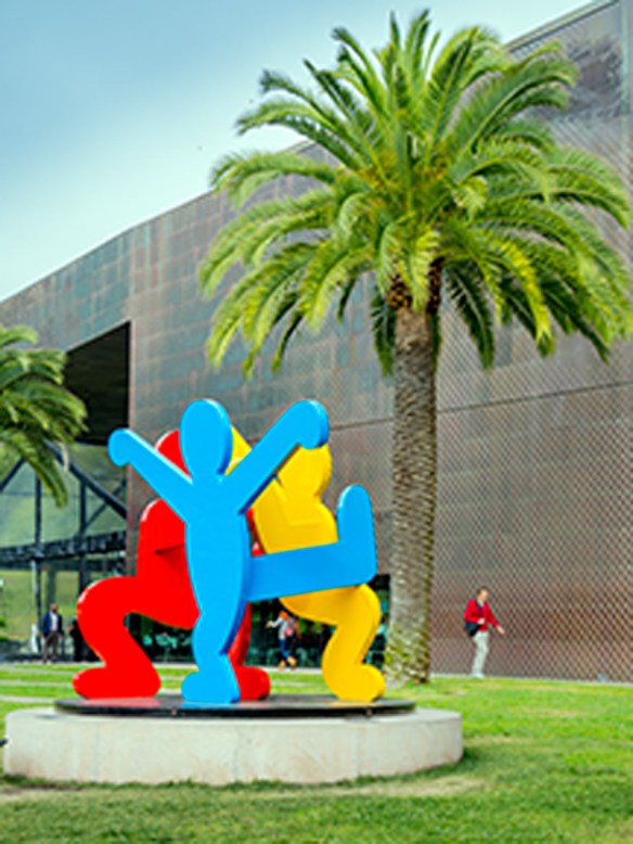 Three Dancing Figures, Keith Haring, 1989, San Francisco