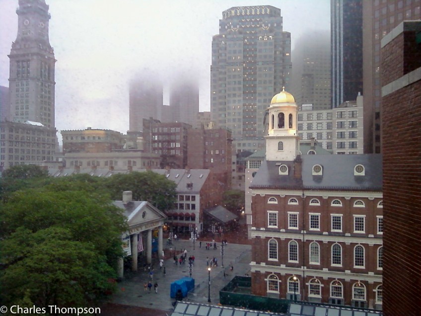 Historical Boston, Quincy Market and Faneuil Hall